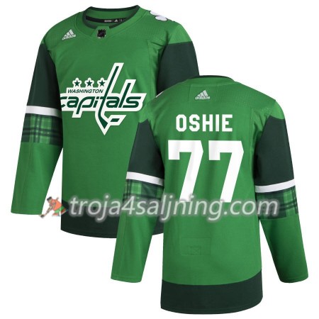 Washington Capitals tröja T.J. Oshie 77 Adidas 2019-2020 St. Patrick's Day Authentic - NHL Tröjor Herr
